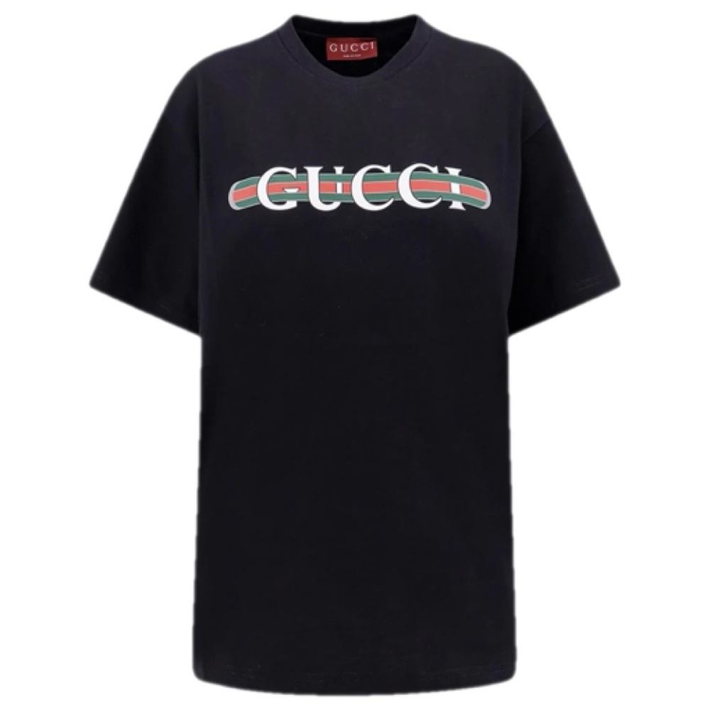 GUCCI logo printed tee shirt top